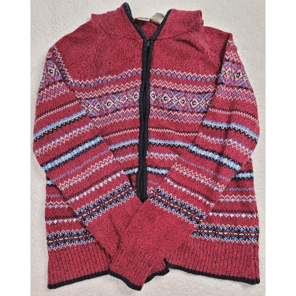 [195] Authentic Shaver Lake Casual Size L Women's Red Boho Jacket